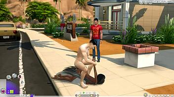 sims 4 shemale futa sex compilation with intense anal and feet action