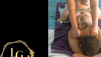 Busty French step-mom swallows my load after sucking