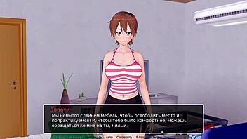 3D animated Japanese school teacher gets it hard in class