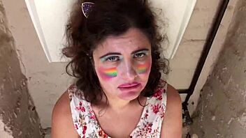 I love swallowing his cum and piss after gagging on his cock in the toilet! 🚽