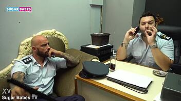 Sugarbabestv Greek fake police banging in wild threesome part 3 😜