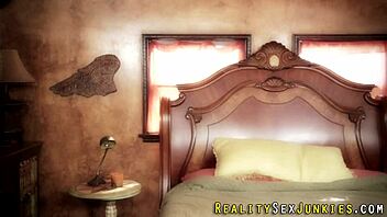 real pornstar gets her big tits jizzed in lingerie