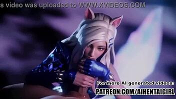 Ahri te faz gozar gostoso