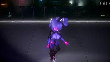 Bonnie Dances Intensely in FNF Bonfie Kpop-Queencard Furry Hentai