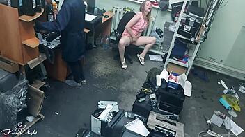 Slutty Blonde Masturbates Publicly Next To Stranger!