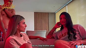 Sleepover gone wrong, step brother-in-law fucks us both