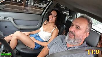 Priscila Belini, 19, Strips Bare in Wild Street Casting