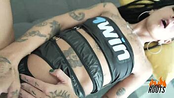 Caroleta roots performing anal and blowjob on sexy pornstar with big ass