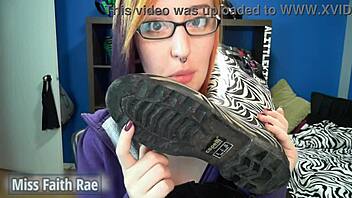 lick my rainboots now! full video by miss faith rae, you submissive!