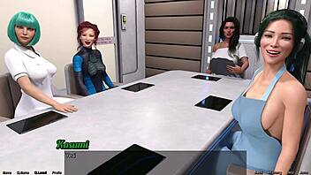 in stranded in space, she becomes the master's apprentice with sexy outfits