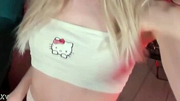 Sweet Eaton in Tight White Leggings, Teasin’ on Cam, Oops!