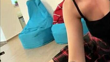 why does the hot nerdy blonde secretary with glasses make him cum into a glass bottle?