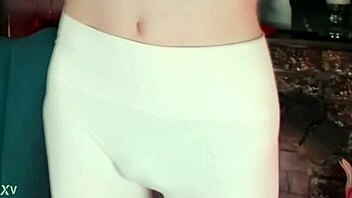 Sweet Eaton in Tight White Leggings, Teasin’ on Cam, Oops!