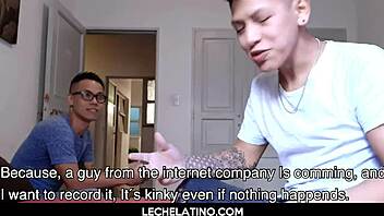 Big Dick Latinos In Hot Gay Threesome With Facial!