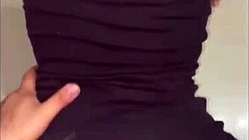 Mother's friend shows thongs to provoke, then doggystyle with big cock