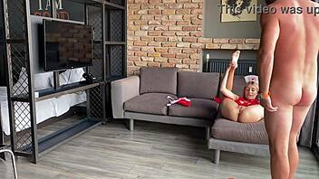 Hot Sex with Sexy Blonde Nurse in Missionary Style