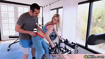 Angelica's Personal Trainer Lesson Ends With A Big Tits Fuck!