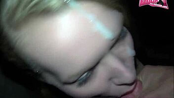 Public walk of shame with cum on face - German homemade video