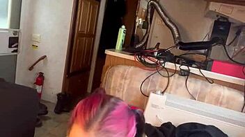 omg, beautiful gal takes on huge hard cock... so hot