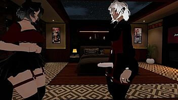 this fake police officer gets her dick sucked by a femboy in the office at work.