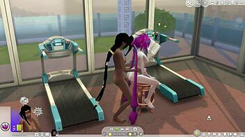 sims 4 shemale futa sex compilation with intense anal and feet action