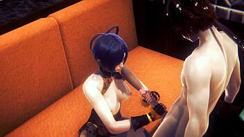 Genshin Impact Hentai - Xianglin's Uncensored Handjob and Anal in Japanese Anime Game Porn