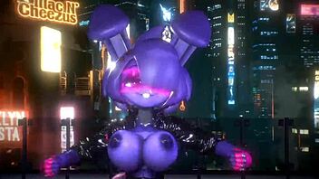 Bonnie Dances Intensely in FNF Bonfie Kpop-Queencard Furry Hentai