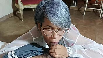 Stepmom Rewards Good Grades with Wild Sucking Action?