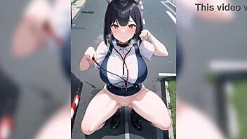 Anime Japanese Policegirl Performs Blowjob And Doggy Sex