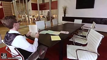 Ever Seen Shay Evans Give an Amazing Footjob at Work?