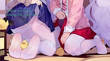 i'm givin' ya jerk off instructshuns with azur lane feet hentai