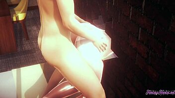 Naruto Hentai 3D: Hinata In Threesome Blowjob And Wall Fuck