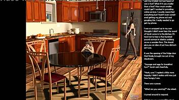 I enjoy the small 18+ gesture in this 3d cartoon sex episode.