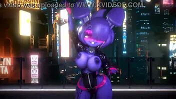 Bonnie Dances Intensely in FNF Bonfie Kpop-Queencard Furry Hentai