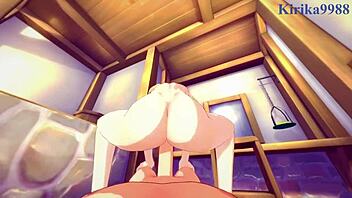 Watch Tsunade and Naruto have intense sex in this hentai