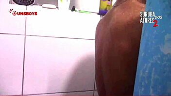 Sultry Brazilian gang bang with bareback action and more