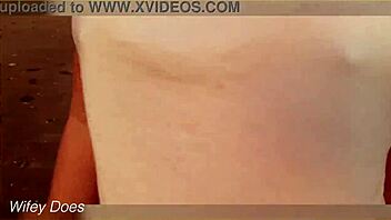 Boldly Flashing Big Tits And Ass At Sunset