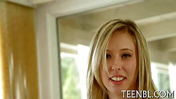 Teen 18+ tames a hard cock with wild doggystyle action