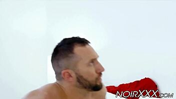 black guy shoves huge cock into lazy lover