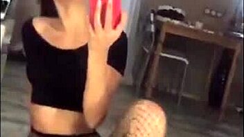 Sexy Babe Sucks Big Dick and Strokes for Cum in Mouth Action