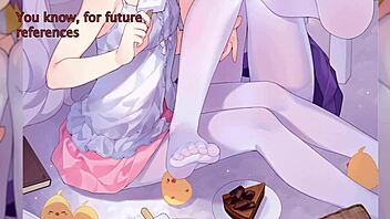 i'm givin' ya jerk off instructshuns with azur lane feet hentai