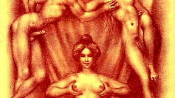 vintage erotic illustration cartoon retro antique anime hentai