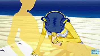 Ankha Gets Fucked! On The Beach!
