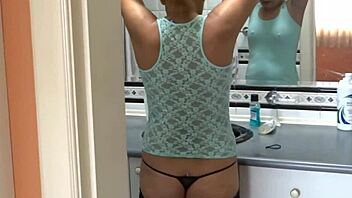 I love how my Latina wife gets ready to fuck, she adores his cock.