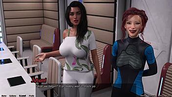 in stranded in space, she becomes the master's apprentice with sexy outfits