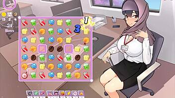 Tsundere Milf Teases with Massive Tits! Out of Cleavage!