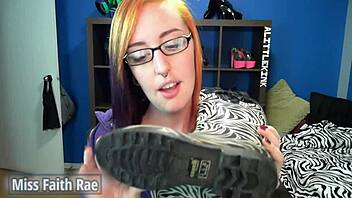 Miss Faith Rae's full video of boot fetish and domination