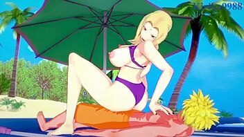 Watch Tsunade and Naruto have intense sex in this hentai