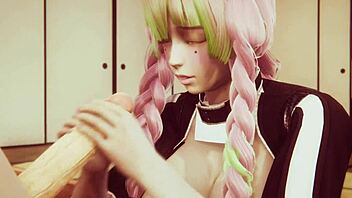 i love mitsuri kanroji's big tits in uncensored hentai