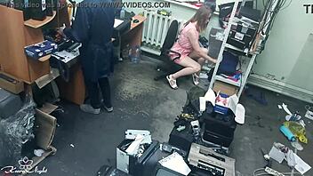 Slutty Blonde Masturbates Publicly Next To Stranger!